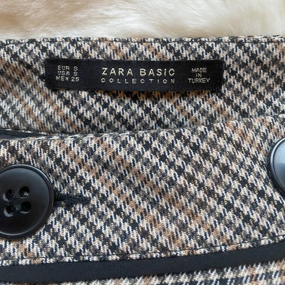 Zara Plaid Wrap Skirt - Picture 4 of 4